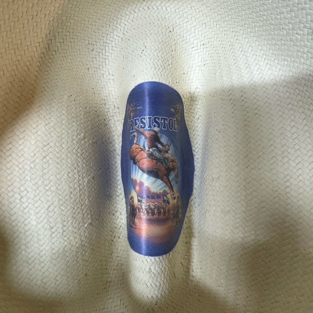 Cowboy’s Resistol Straw Rodeo Hat Size 7 Soft Straw - Picture 6 of 9